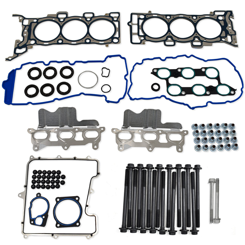 Btscar DXBKIT-001 Complete Cylinder Head Gasket Set with Head Bolts for GM 3.6L LLT LFX Engine