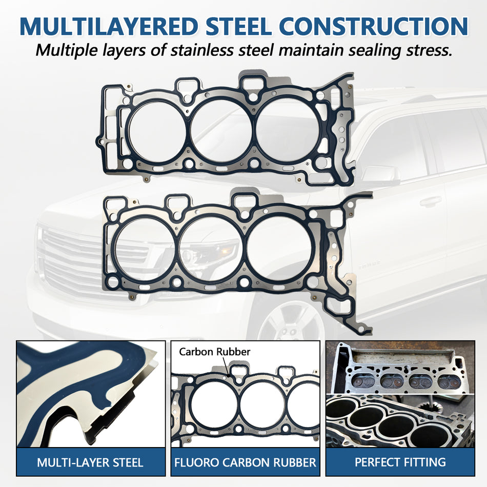 Btscar DXBKIT-001 Multi-Layer Steel Head Gasket construction for GM 3.6L LLT LFX Engine Chevy Traverse