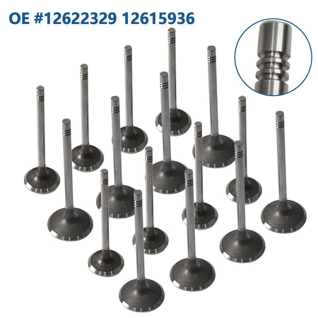 Btscar DXBKIT-003 Intake and Exhaust Engine Valves for GM 2.4L Ecotec Engine Buick Regal