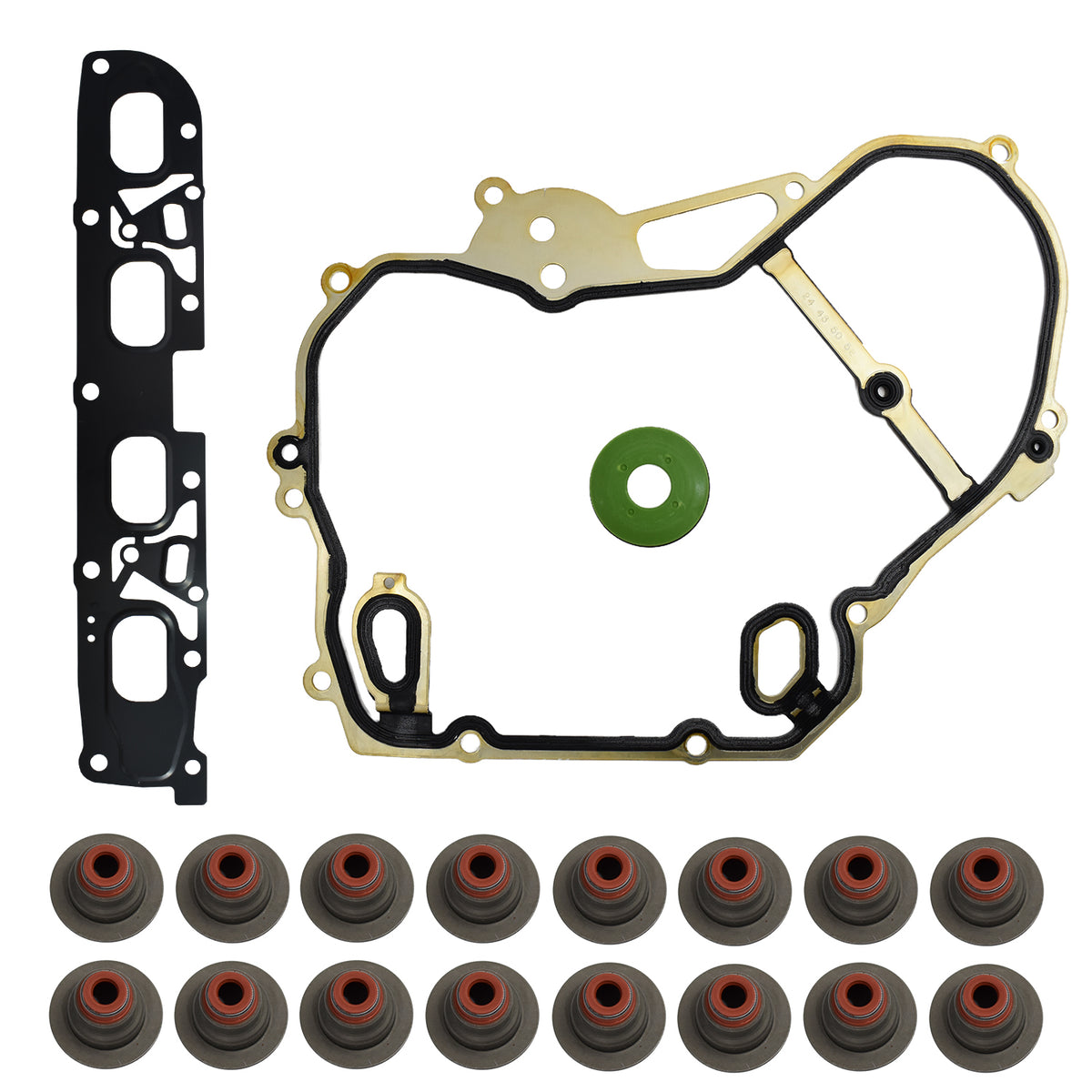 Btscar DXBKIT-003 Manifold Gaskets and Valve Stem Seals for GM 2.4L Ecotec Engine