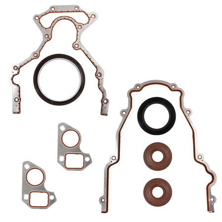 Btscar DXBKIT-004 Timing Cover Gasket and Rear Main Seals for GM LS Series 5.3L 6.0L Engine