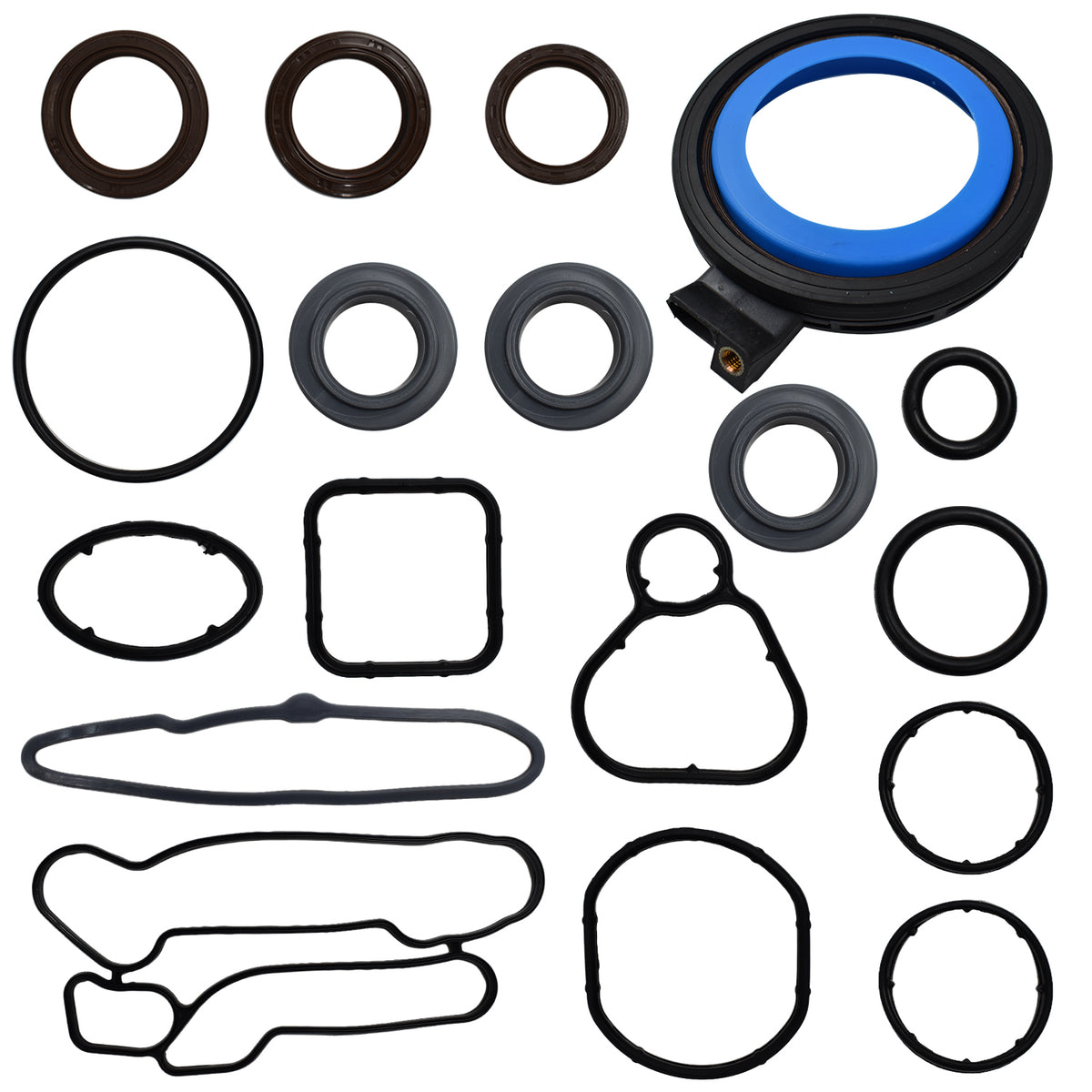 Btscar DXBKIT-008 Crankshaft Oil Seals and O-Rings for GM 1.8L Ecotec Engine Chevy Cruze