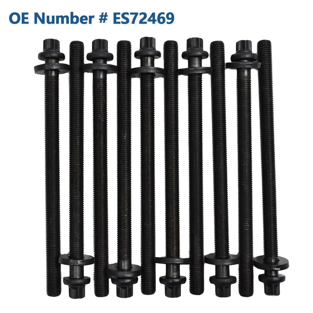 Btscar DXBKIT-008 ES72469 Steel Cylinder Head Bolts for GM 1.8L Ecotec Engine Chevy Cruze