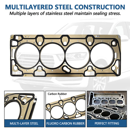 Btscar DXBKIT-008 Multi-Layer Steel Head Gasket construction for GM 1.8L Ecotec Engine Chevy Sonic