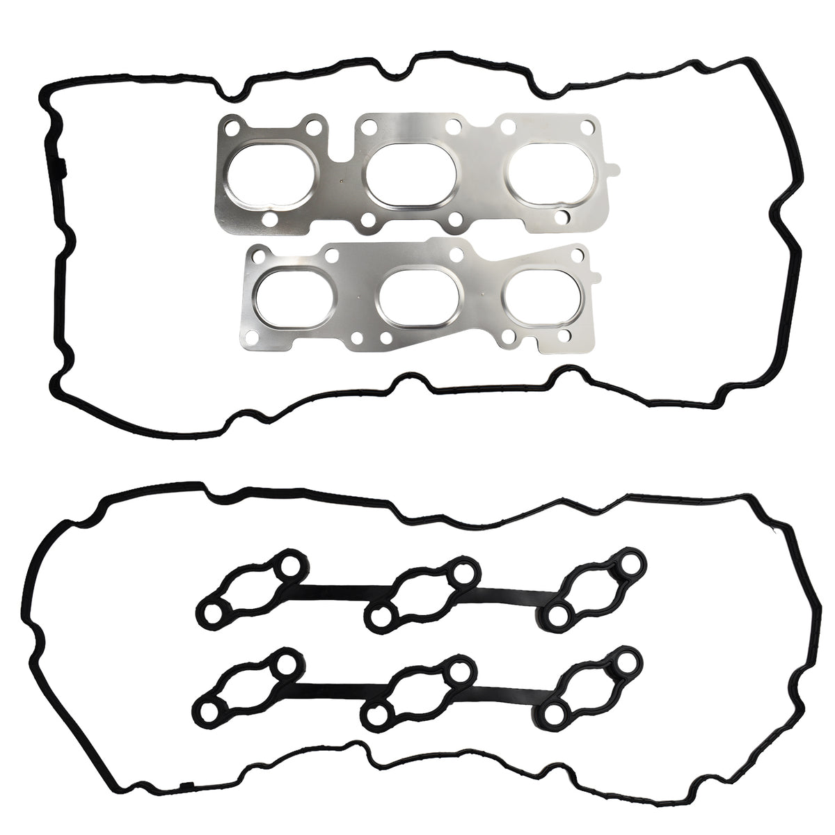 Btscar DXBKIT-010 Intake and Exhaust Manifold Gaskets for Hyundai Kia 3.3L 3.5L Lambda II V6 Engine