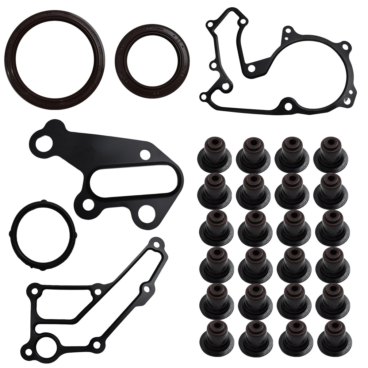 Btscar DXBKIT-010 Timing Cover Gasket and Valve Stem Seals for Hyundai Kia 3.3L 3.5L Lambda II V6 Engine