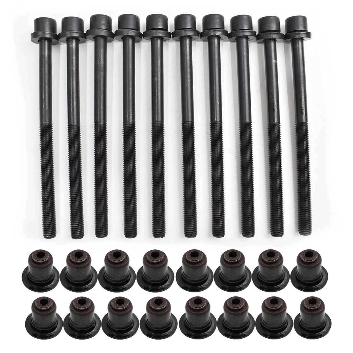 Btscar DXBKIT-011 ES72469 Steel Cylinder Head Bolts for Hyundai Kia 2.4L Theta II GDI Engine Sonata