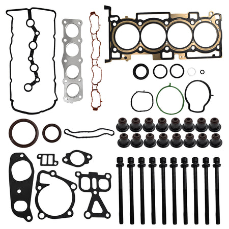 Btscar DXBKIT-011 Complete Cylinder Head Gasket Set with Head Bolts for Hyundai Kia 2.4L Theta II GDI