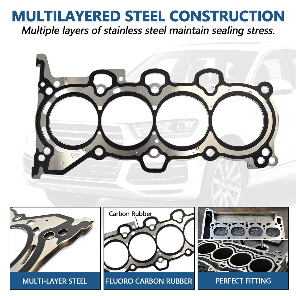 Btscar DXBKIT-012 Heavy Duty MLS Cylinder Head Gasket for Hyundai Kia 1.8L 2.0L Nu Engine