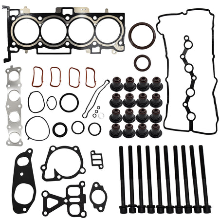 Btscar DXBKIT-013 Complete Cylinder Head Gasket Set with Head Bolts for Hyundai Kia 2.4L Theta II