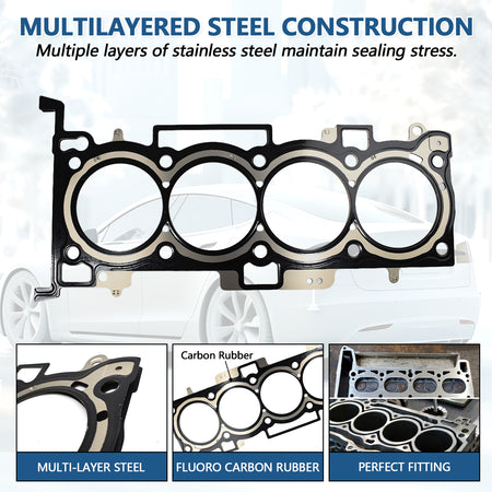 Btscar DXBKIT-013 Heavy Duty MLS Cylinder Head Gasket for Hyundai Kia 2.4L Theta II Engine Sonata