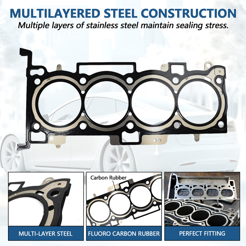 Btscar DXBKIT-013 Heavy Duty MLS Cylinder Head Gasket for Hyundai Kia 2.4L Theta II Engine Sonata