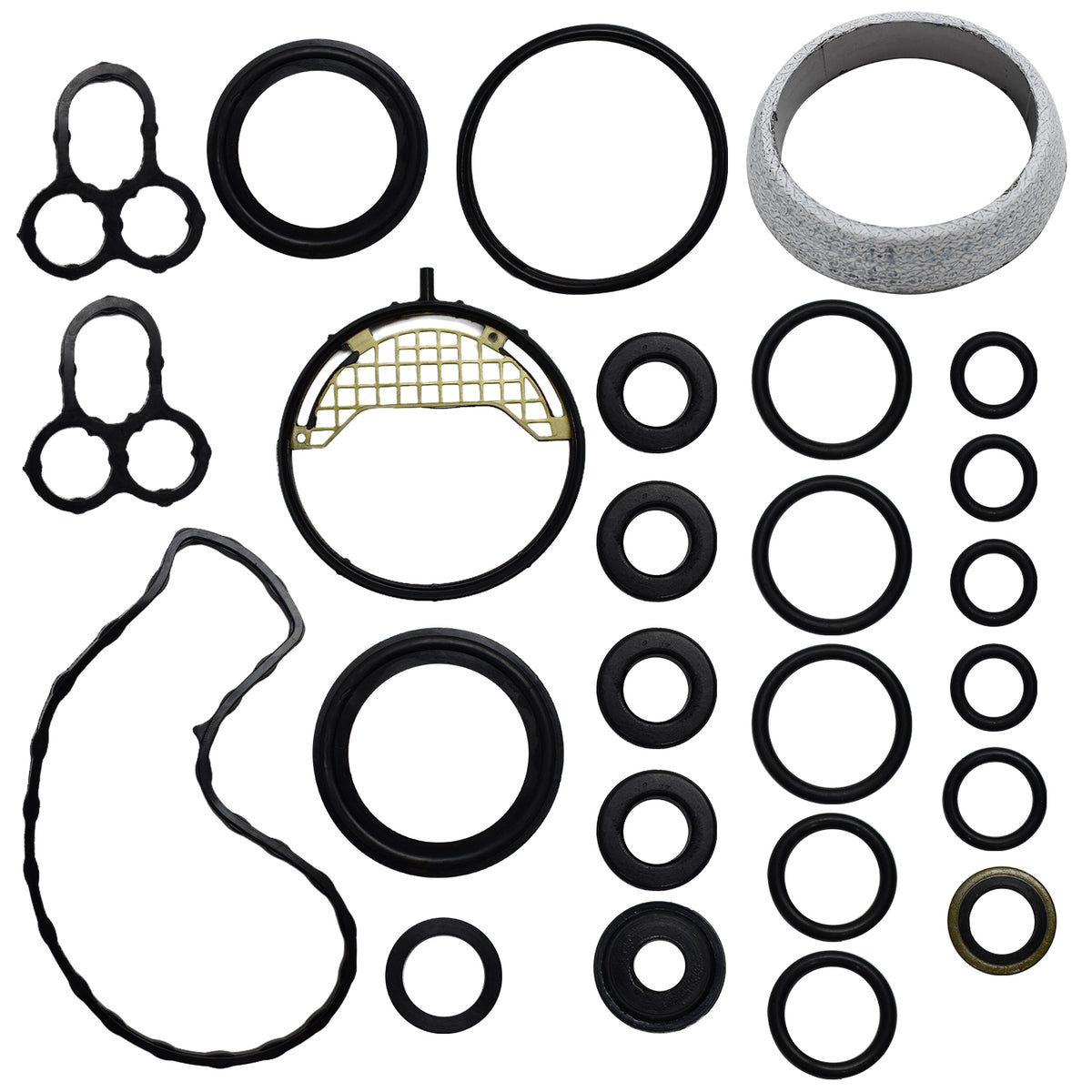 Btscar DXBKIT-017 Valve Cover Gasket and Crankshaft Oil Seals for Toyota 1.8L 2ZR-FE Engine Pontiac Vibe