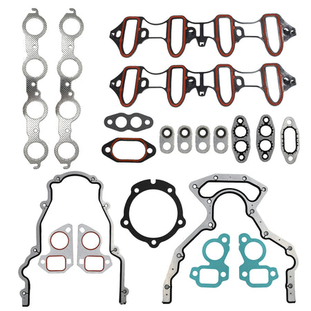Btscar Intake Exhaust Manifold Gaskets and Seals for GM 5.3L LS Vortec V8 Engine GMC Yukon