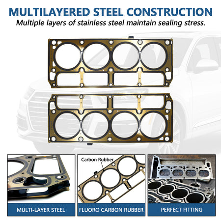 Btscar Multi-Layer Steel Head Gasket construction for GM 5.3L LS Vortec V8 Engine Chevy Tahoe