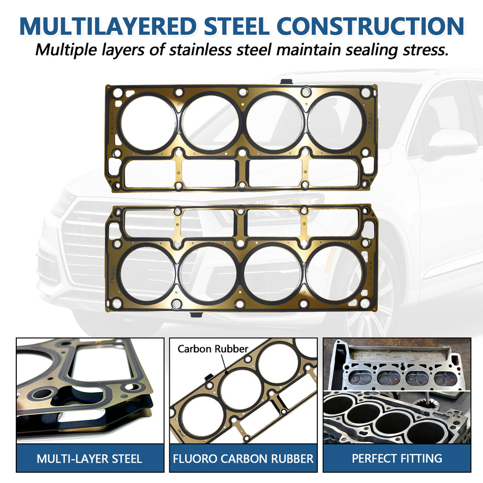 Btscar Multi-Layer Steel Head Gasket construction for GM 5.3L LS Vortec V8 Engine Chevy Tahoe