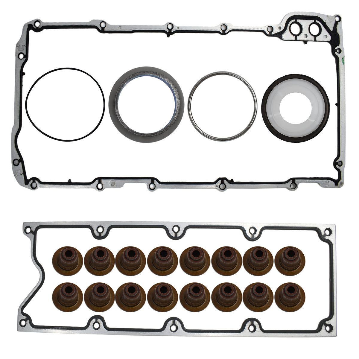 Btscar Timing Cover Gasket Valve Stem Seals for GM 5.3L LS Vortec V8 Engine Chevy Silverado
