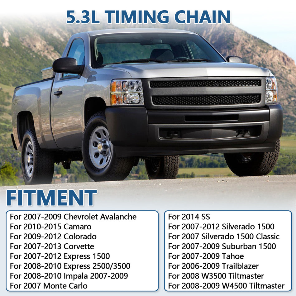 Btscar LT-009 engine timing chain fitment guide for GM LS Gen IV V8 4.8L 5.3L Chevy Silverado 1500 Avalanche.
