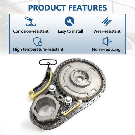 Btscar LT-009 wear-resistant and noise-reducing timing chain kit for GM LS Gen IV V8 4.8L 5.3L 6.0L 6.2L Chevy Silverado.