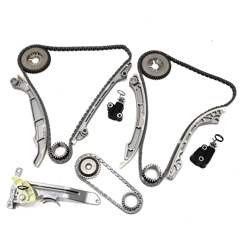 Complete set of Btscar LT-023 Timing Chain Kit for Nissan Titan Infiniti QX80 5.6L VK56VD V8 Engine