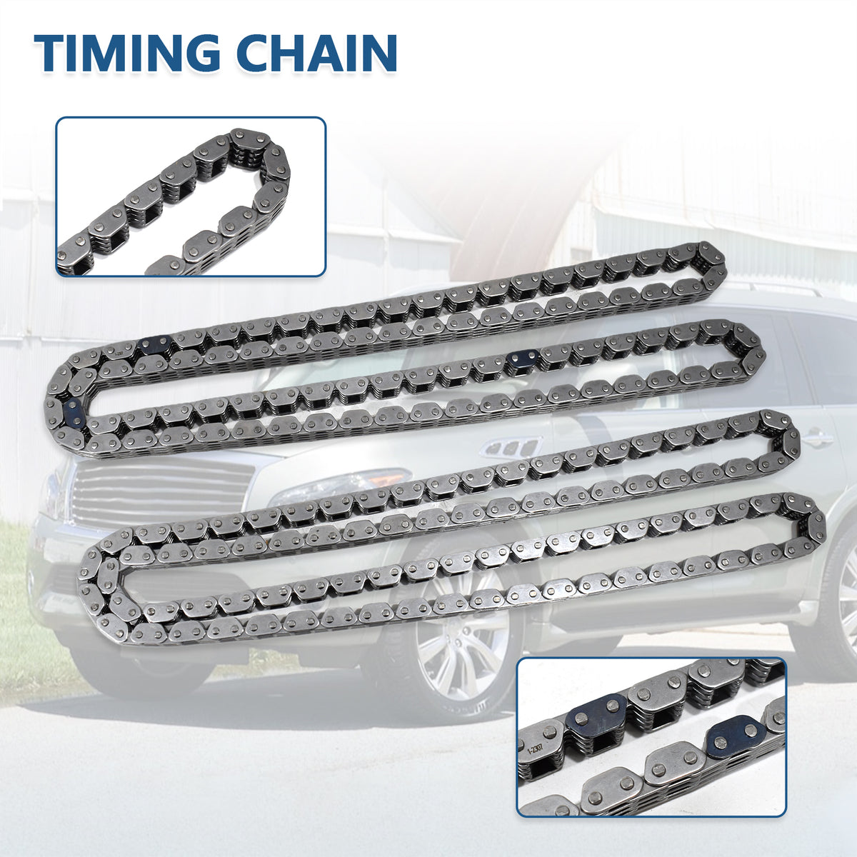 Btscar LT-024 Timing Chain Kit fitment for Infiniti QX56 Nissan Pathfinder 5.6L VK56DE V8 Engine
