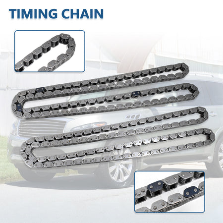 Btscar LT-024 Timing Chain Kit fitment for Infiniti QX56 Nissan Pathfinder 5.6L VK56DE V8 Engine
