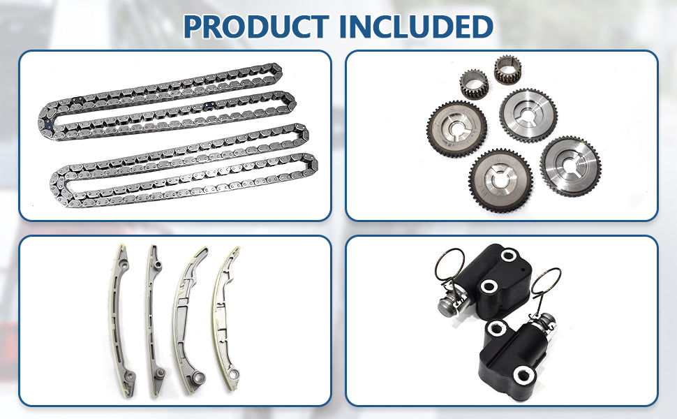 2004-2010 Nissan Infiniti 5.6L VK56DE V8 Master Timing Chain Kit w/ Sprockets (For Titan, Armada, QX56)