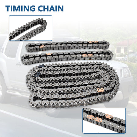 Btscar LT-025 Heavy Duty Alloy Steel Timing Chains for Nissan Suzuki 4.0L VQ40DE V6 Engine