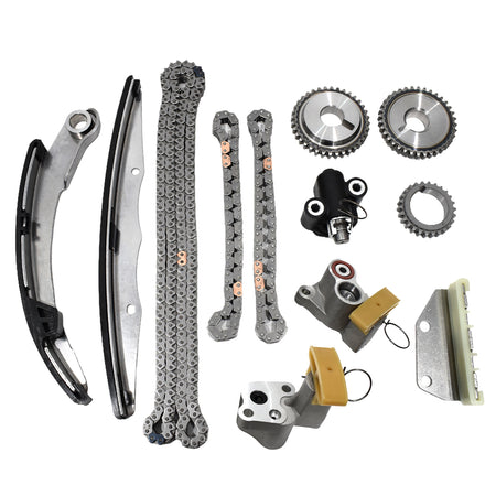 Btscar LT-025 Complete Master Timing Chain Kit with Sprockets for Nissan Suzuki 4.0L VQ40DE V6 Engine