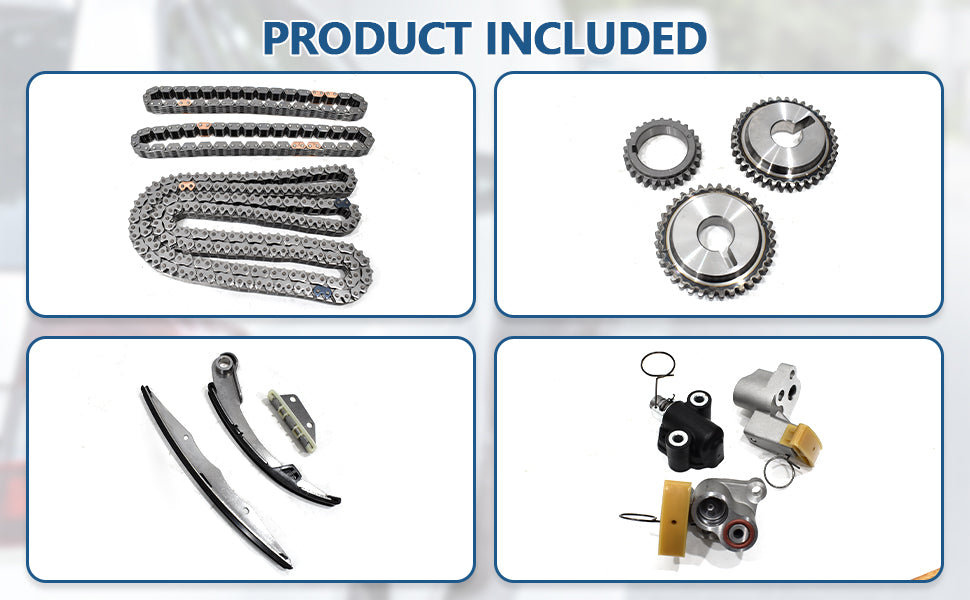 2005-2015 Nissan Suzuki 4.0L VQ40DE V6 Master Timing Chain Kit w/ Sprockets (For Frontier, Xterra, Pathfinder, NV1500/2500/3500)