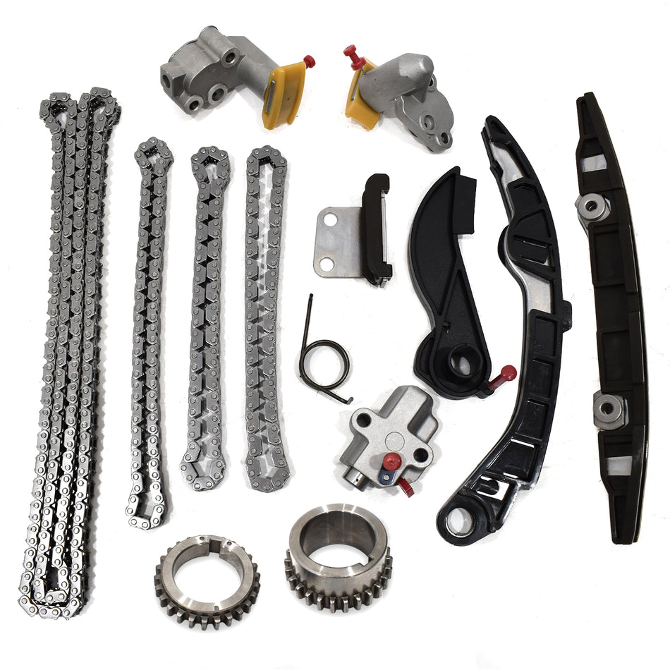 Btscar LT-026 Complete Master Timing Chain Kit with Oil Pump Chain for Nissan Infiniti 3.5L VQ35DD V6
