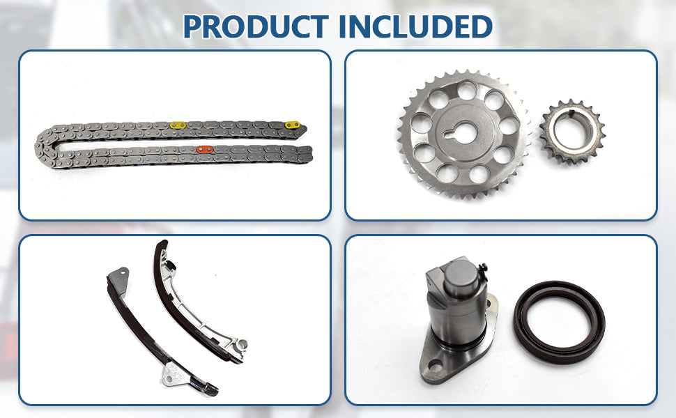 1998-2008 1.8L 1ZZ-FE Standard Timing Chain Kit for Toyota Corolla Matrix, Celica GT, Pontiac Vibe, Chevy Prizm (TK81801)