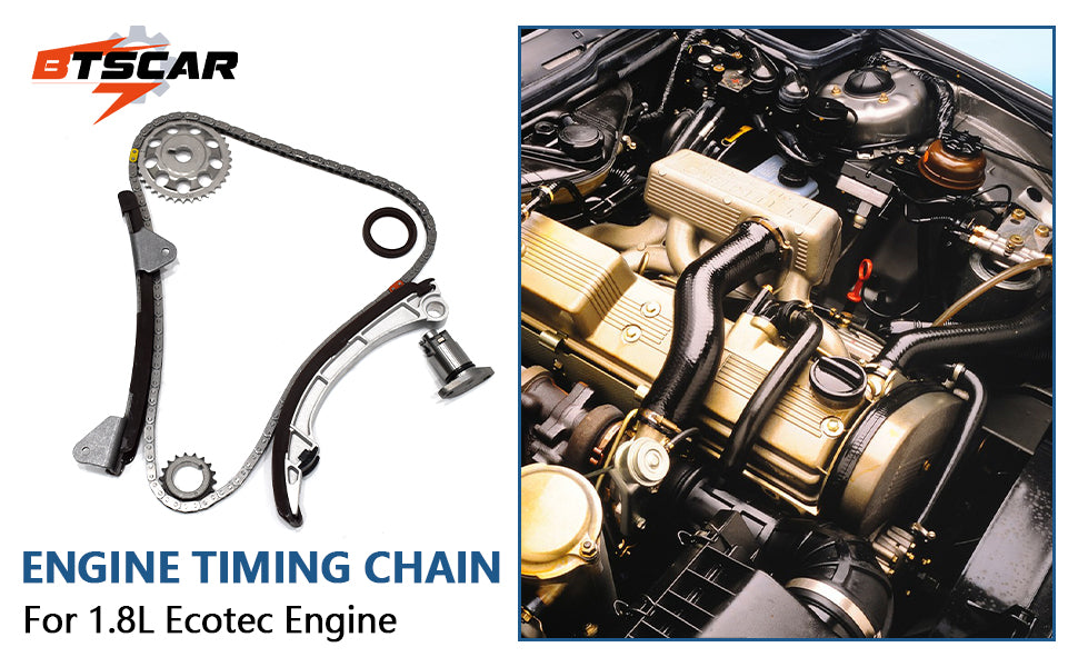1998-2008 1.8L 1ZZ-FE Standard Timing Chain Kit for Toyota Corolla Matrix, Celica GT, Pontiac Vibe, Chevy Prizm (TK81801)