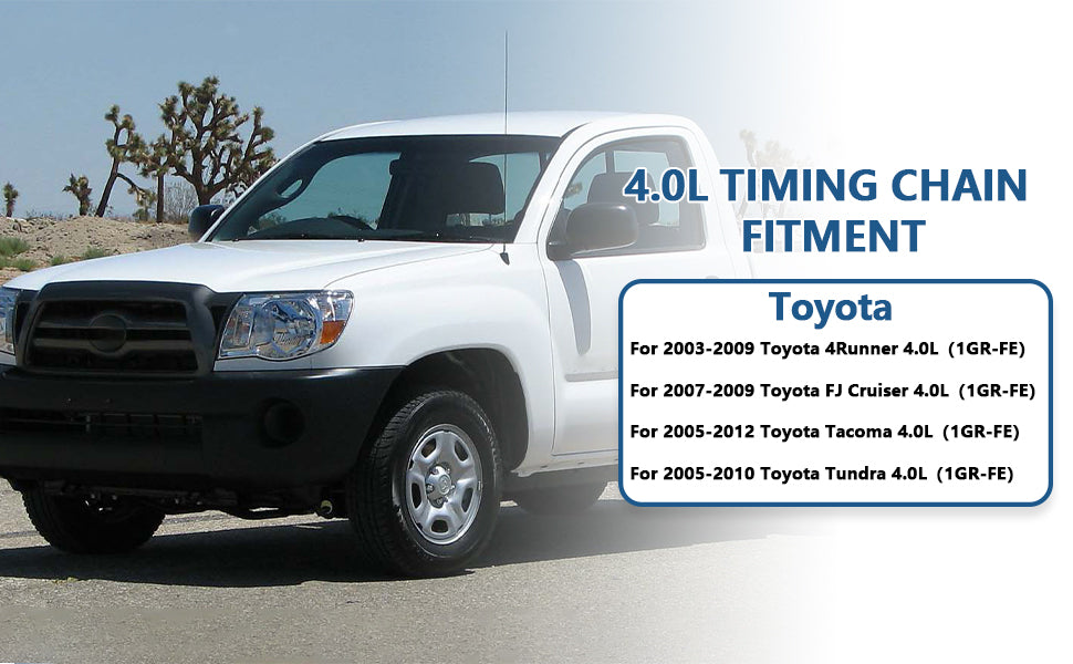 2003-2012 Toyota 4.0L 1GR-FE V6 Master Timing Chain Kit (For Tacoma, 4Runner, FJ Cruiser, Tundra)
