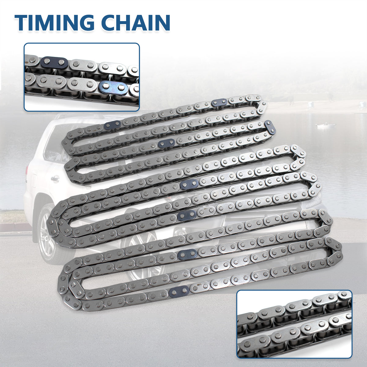 Btscar LT-029 Heavy Duty Timing Chains for Toyota Lexus 5.7L 3UR-FE V8 Engine