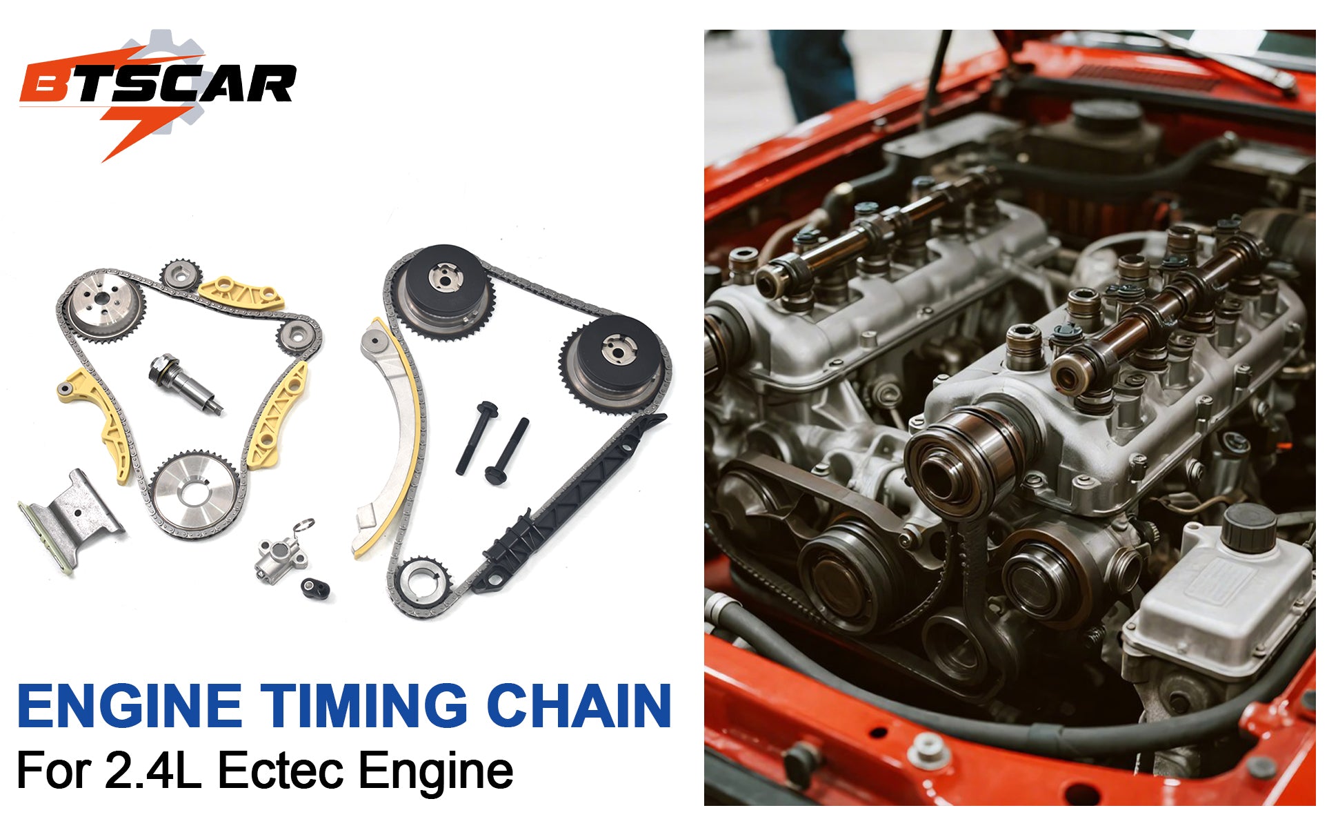 2009-2017 GM 2.2L 2.4L Ecotec Master Timing Chain Kit w/ Oil Pump, Water Pump, Head Gasket Set & VVT Solenoids