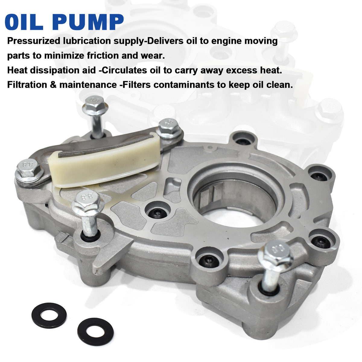 Btscar LTKIT-032 engine oil pump replacement included in the master timing kit for GM HFV6 3.0L 3.6L lubrication system.