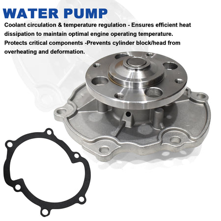 Btscar LTKIT-032 engine water pump replacement included in the master timing kit for GM HFV6 3.0L 3.6L cooling system.