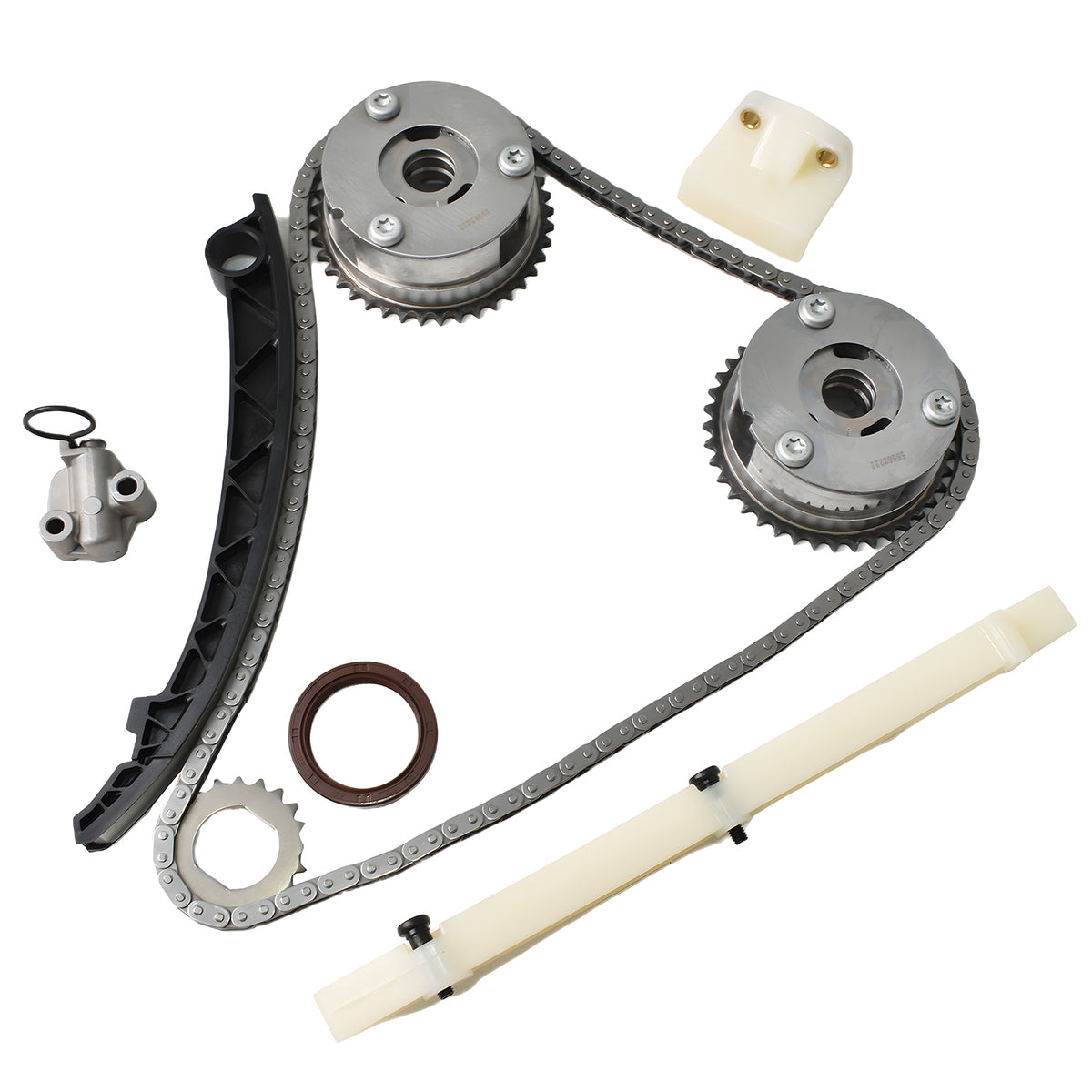 Btscar LTKIT-033 engine timing chain kit with VVT phasers for 1.4L Ecotec Chevy Cruze Sonic.