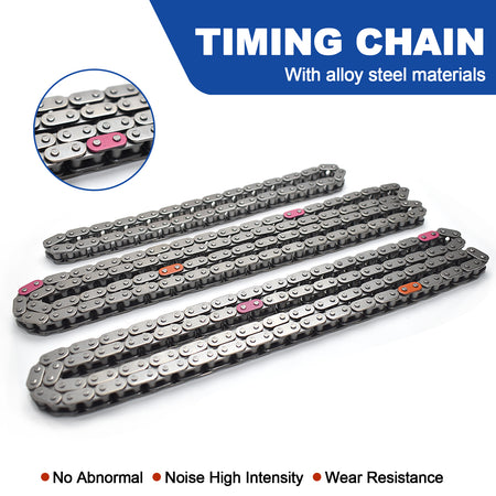 Btscar LTKIT-036 Alloy Steel Master Timing Chain for 2009-2022 Hyundai Kia 3.3L 3.8L Lambda V6 Engine