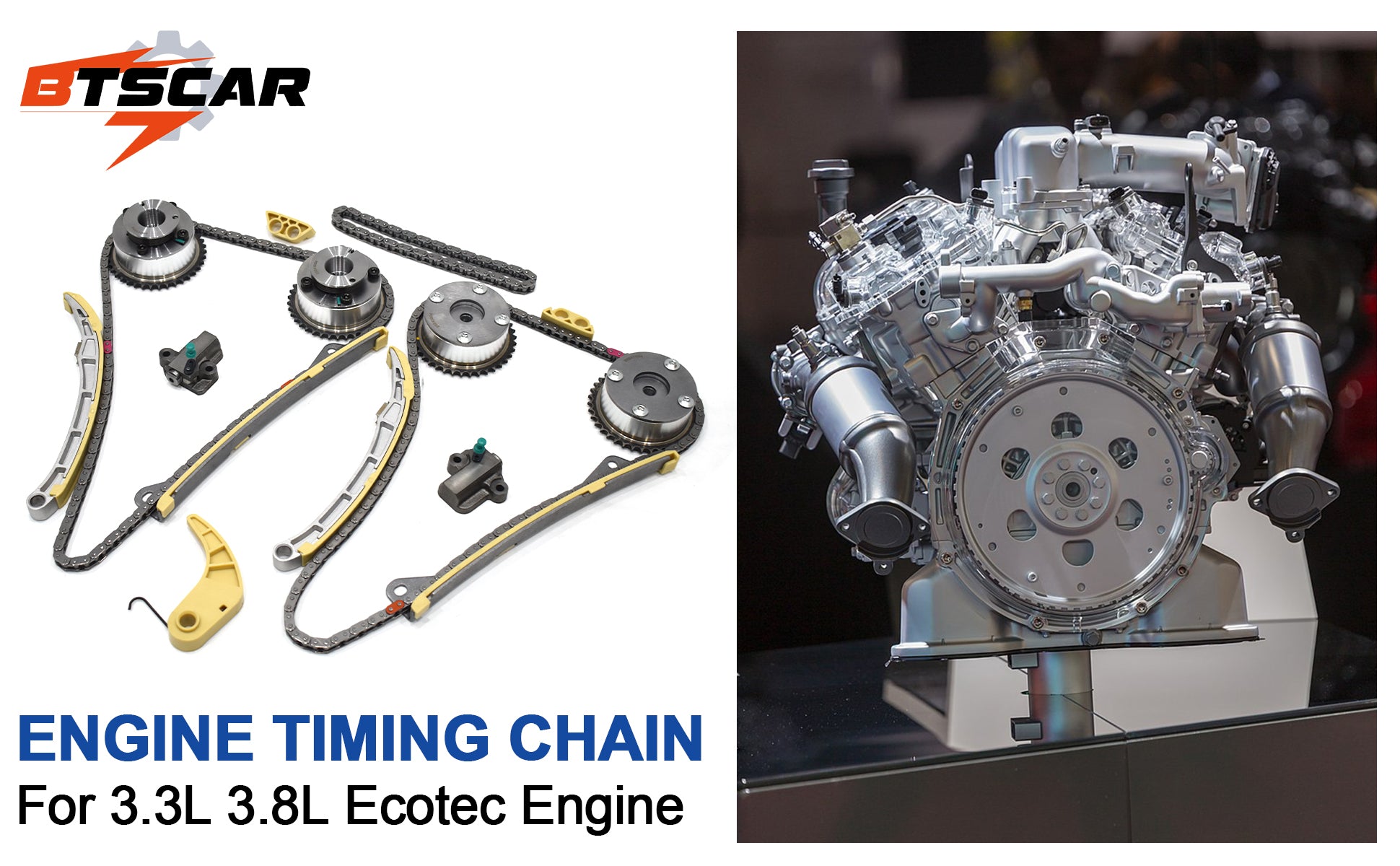 2009-2022 Hyundai Kia 3.3L 3.8L Lambda V6 Master Timing Chain Kit w/ 4 VVT Phasers (For Santa Fe, Palisade, Telluride, Genesis)