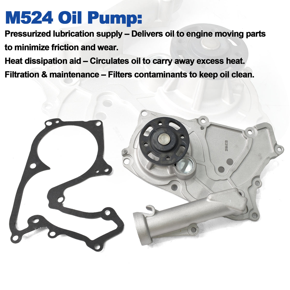Btscar LTKIT-037 Engine Oil Pump and Gasket Details for Hyundai Kia 3.3L 3.8L Lambda V6 Engine