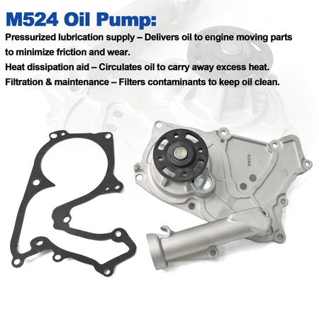 Btscar LTKIT-037 Engine Oil Pump and Gasket Details for Hyundai Kia 3.3L 3.8L Lambda V6 Engine