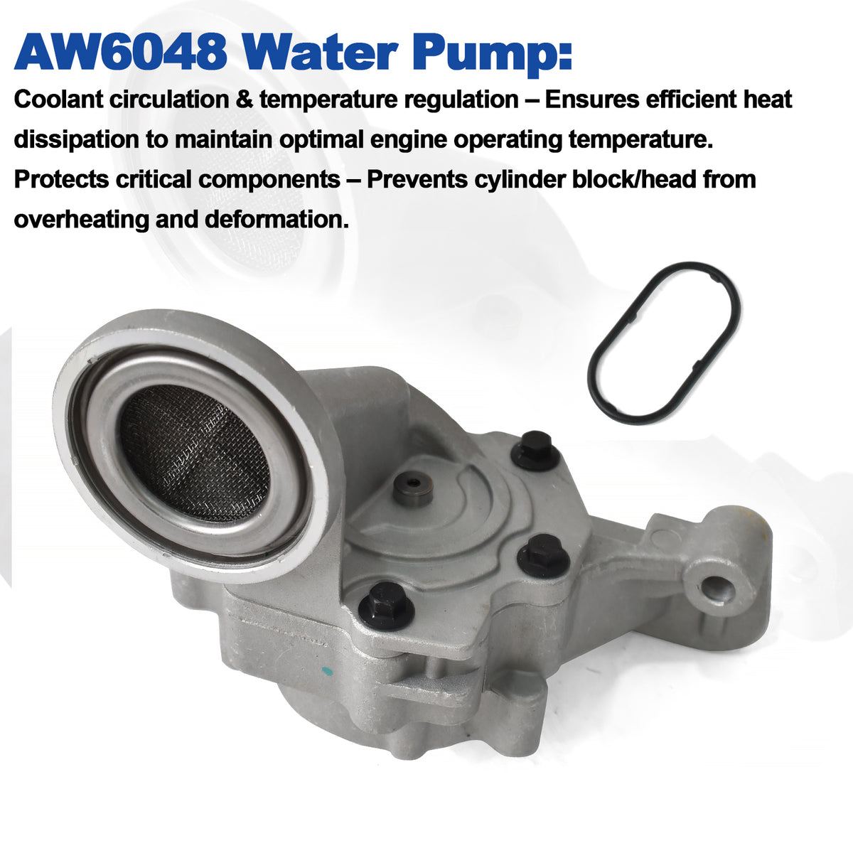 Btscar LTKIT-037 Engine Water Pump and Gasket Details for Hyundai Kia 3.3L 3.8L Lambda V6 Engine