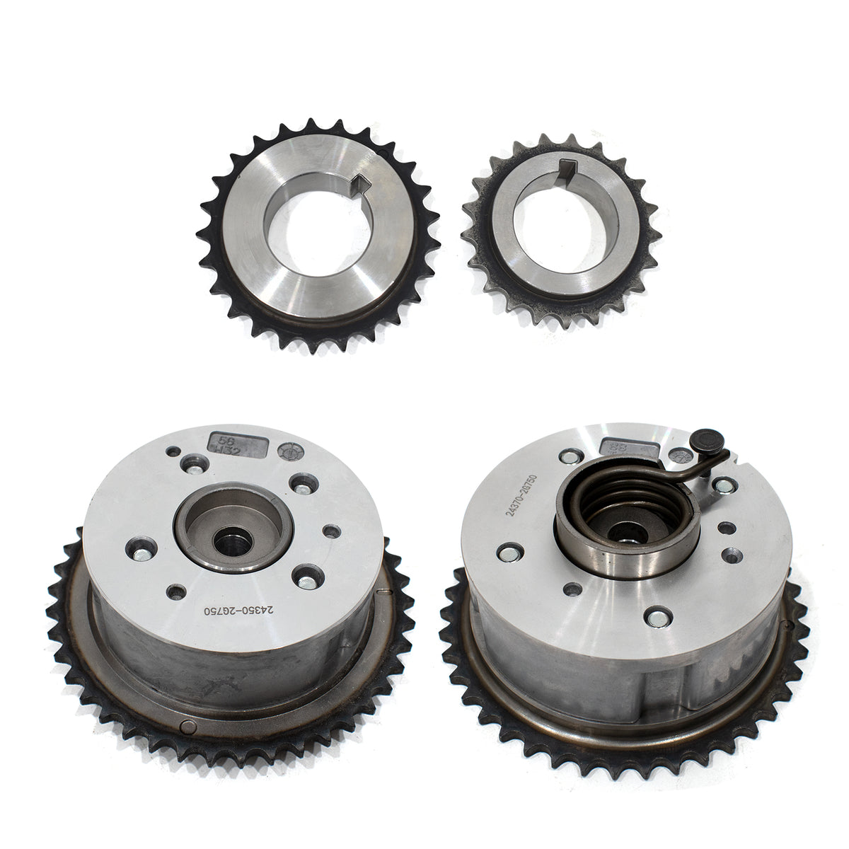 Btscar LTKIT-038 VVT Phasers and Crankshaft Gears for 2.0L 2.4L Theta II Engine Hyundai Kia