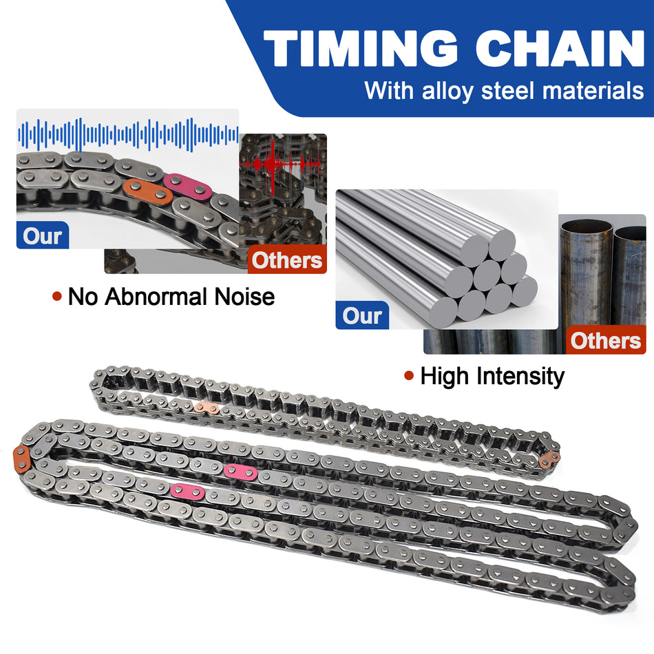 Btscar LTKIT-041 Alloy Steel Master Timing Chain for 2015-2019 Hyundai Kia 2.0L 2.4L Theta II Engine