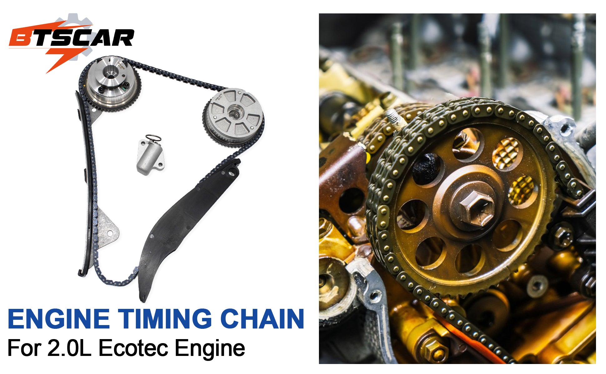 2017-2022 Hyundai Kia 2.0L Nu Engine Master Timing Chain Kit w/ Intake & Exhaust CVVT Phasers (For Elantra, Kona, Forte, Soul)
