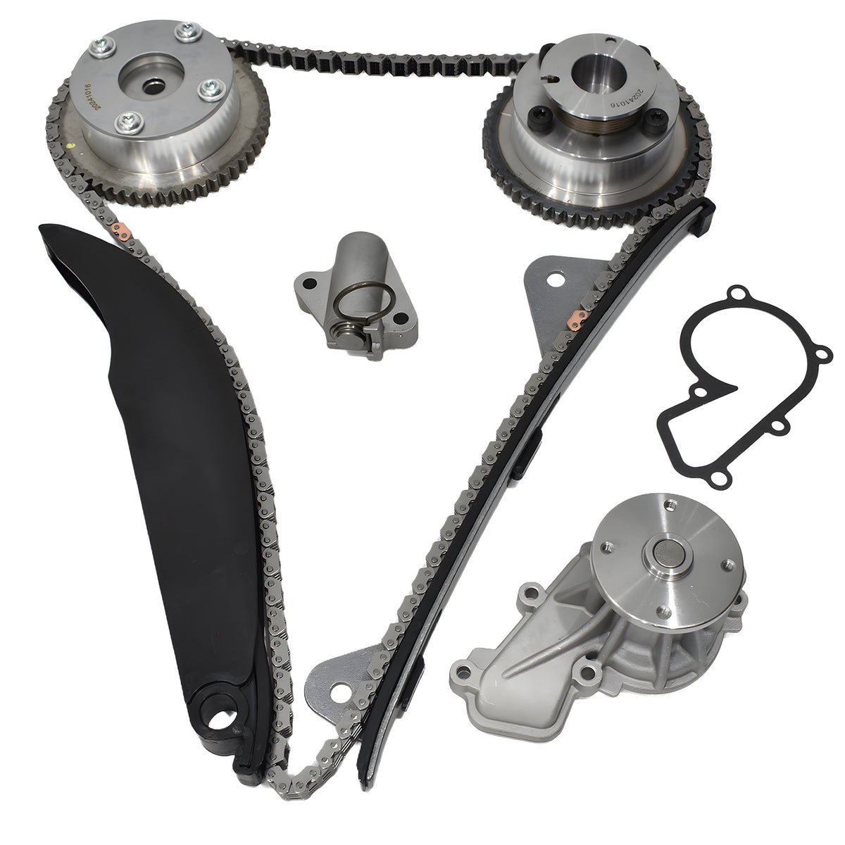Btscar LTKIT-044 Master Timing Chain and Water Pump Kit with VVT Phasers for 1.8L 2.0L Nu Engine Hyundai Kia
