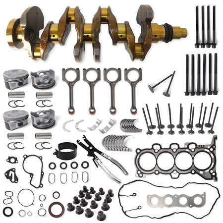 Btscar QZKIT-006 complete 2.0L G4NC engine rebuild kit with crankshaft, pistons, and connecting rods for Hyundai Kia.