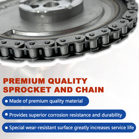 BTSCAR TLZKIT-005 Premium Timing Chain and Sprocket Set for LS Engines